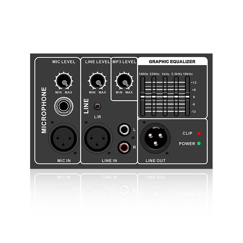 PL35: อินพุตไมโครโฟนและสายแบบสมดุล 5-Band Graphic Equalizer โมดูลฟังก์ชั่นอนาล็อกแนวนอนสำหรับเครื่องขยายเสียง Class AB