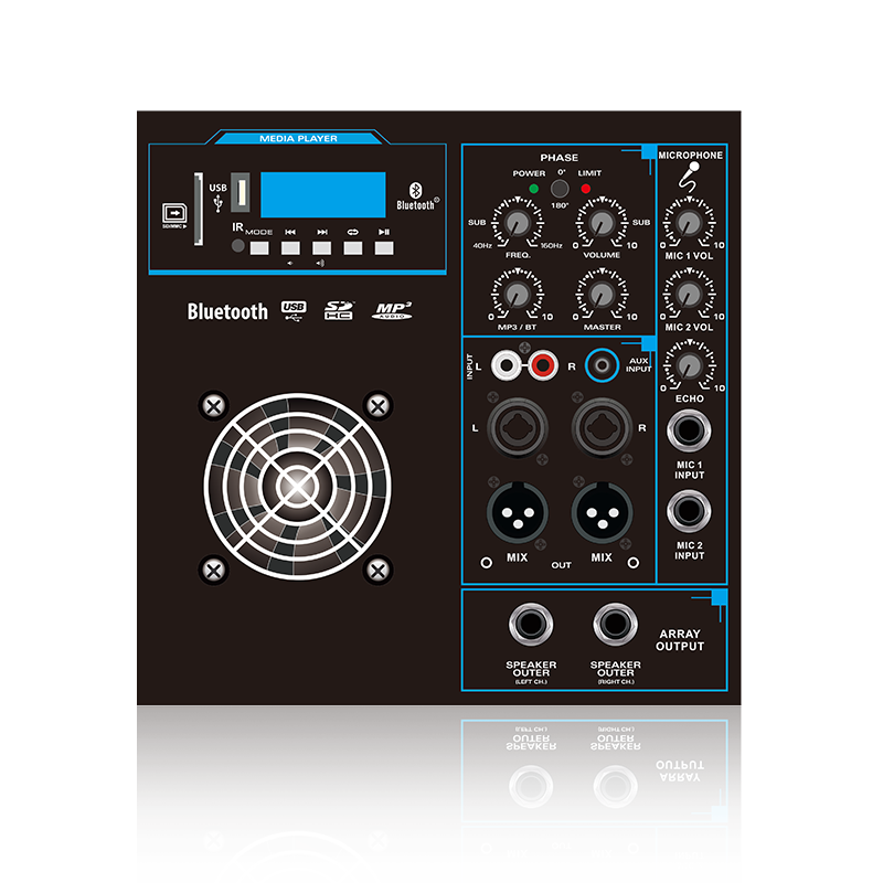 SUB12-2.1+2B: โมดูลการทำงานของลำโพง Line Array Speaker 2.1 หรือ 2.2 Channel Line Array Speaker Functional Module