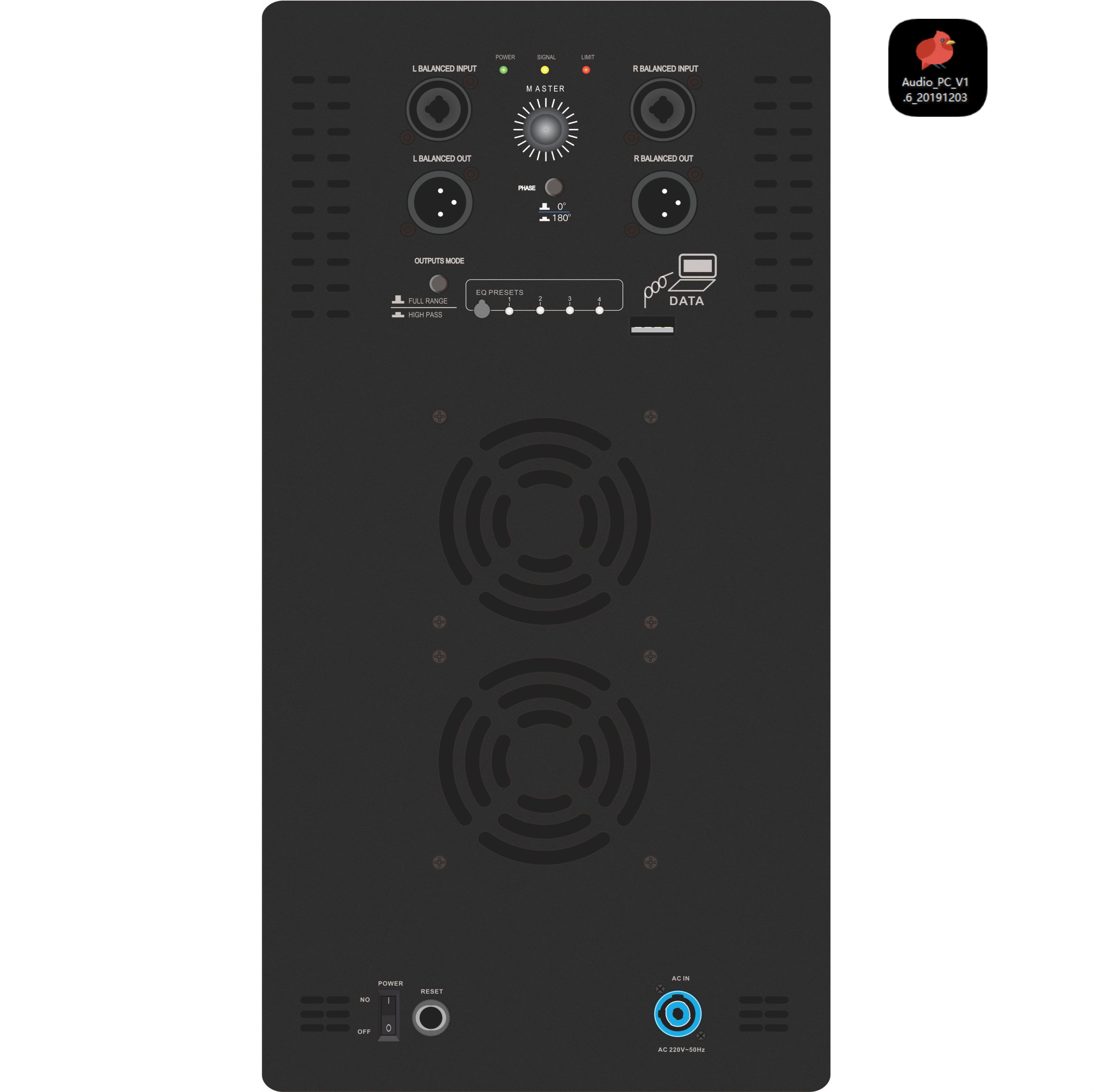 DSP1904SUB เครื่องขยายเสียงระบบซับวูฟเฟอร์ขับเคลื่อน