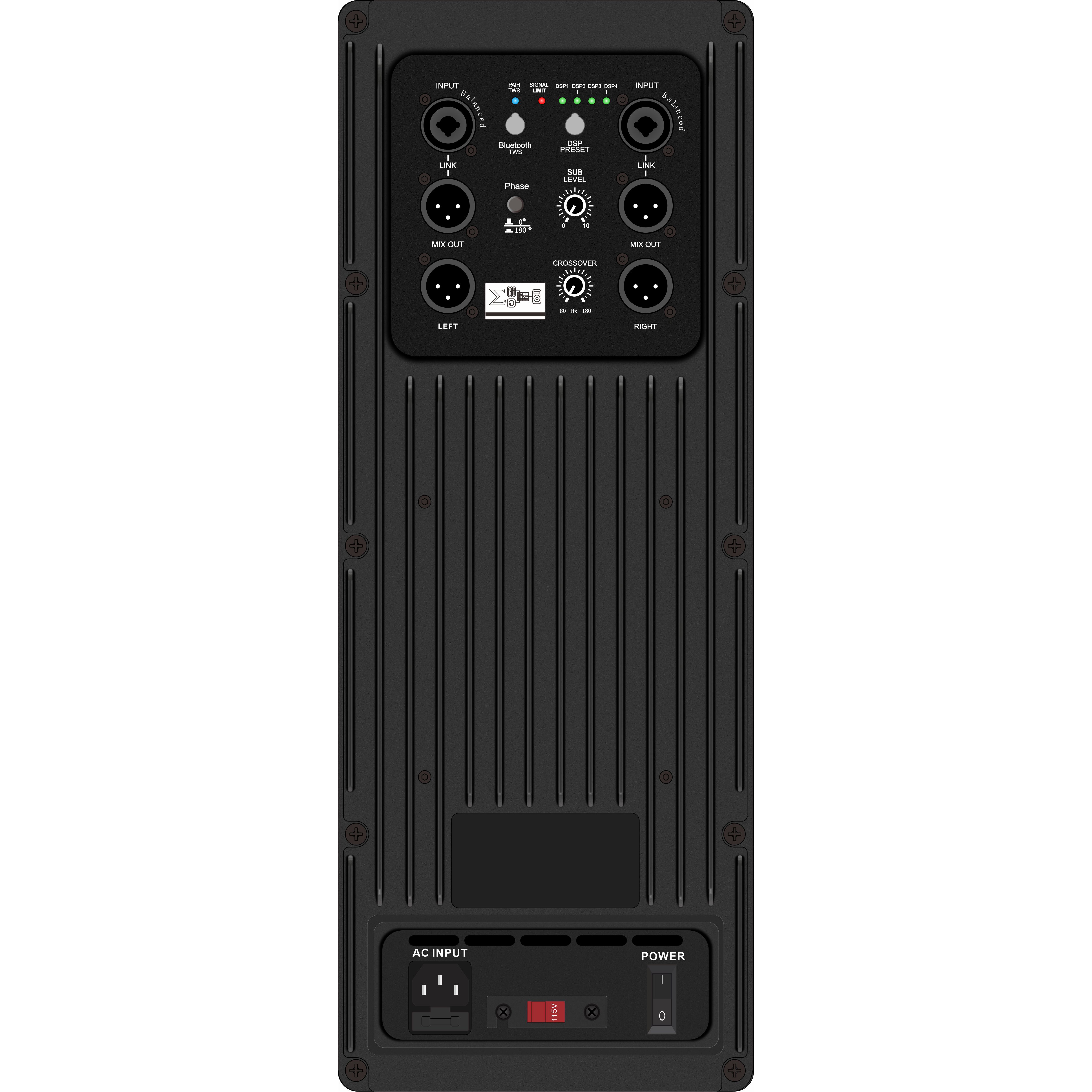 DSP1804SUB เพาเวอร์แอมป์ซับวูฟเฟอร์ DSP Amplifier