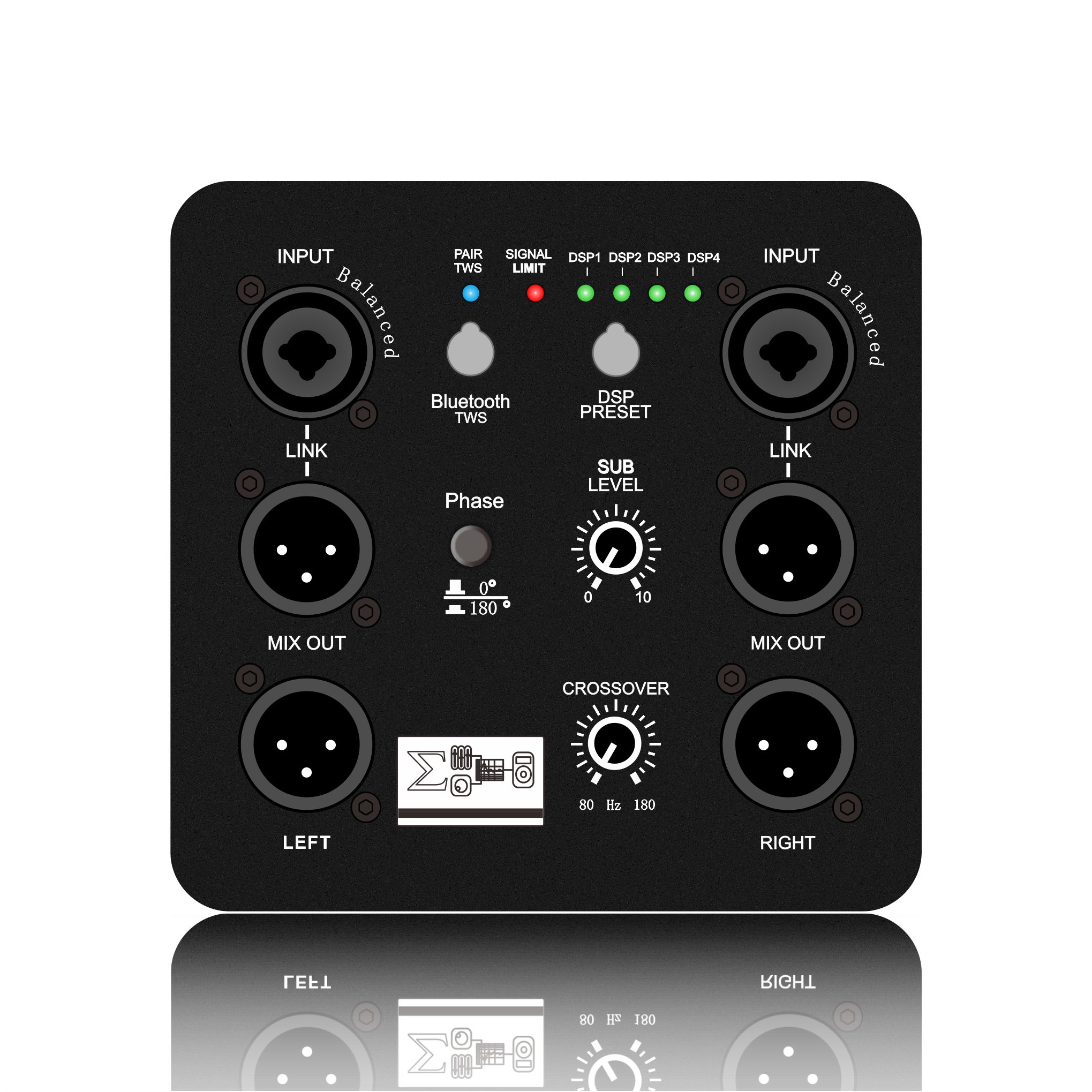 DSP1804: Multi DSP Rreset เอาต์พุตสองทางซับวูฟเฟอร์ DSP Functional Module