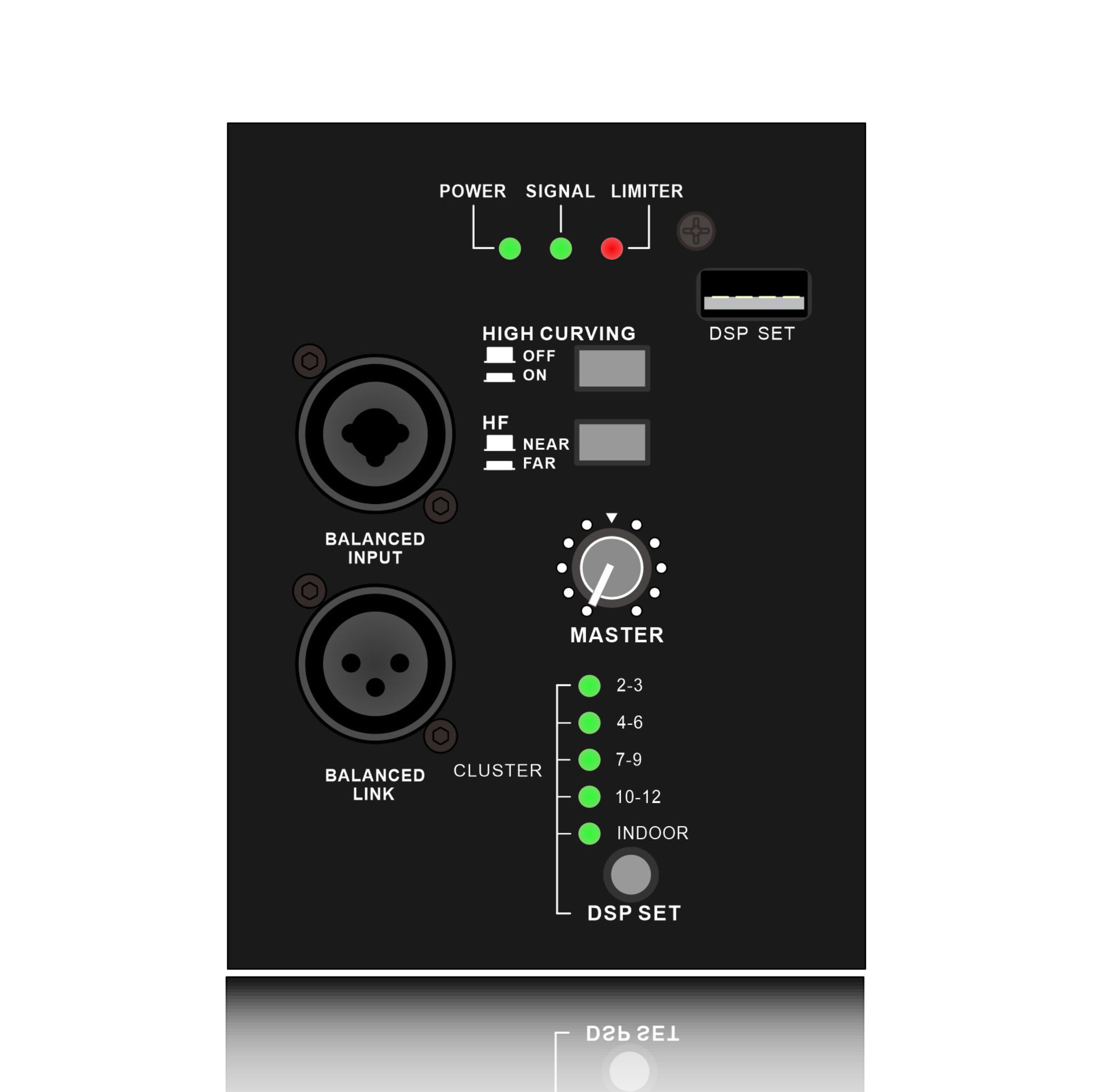 HLD10-A: โหมด Multi DSP Rreset ระบบ Line Array ระดับมืออาชีพขนาดกะทัดรัด โมดูลฟังก์ชัน DSP