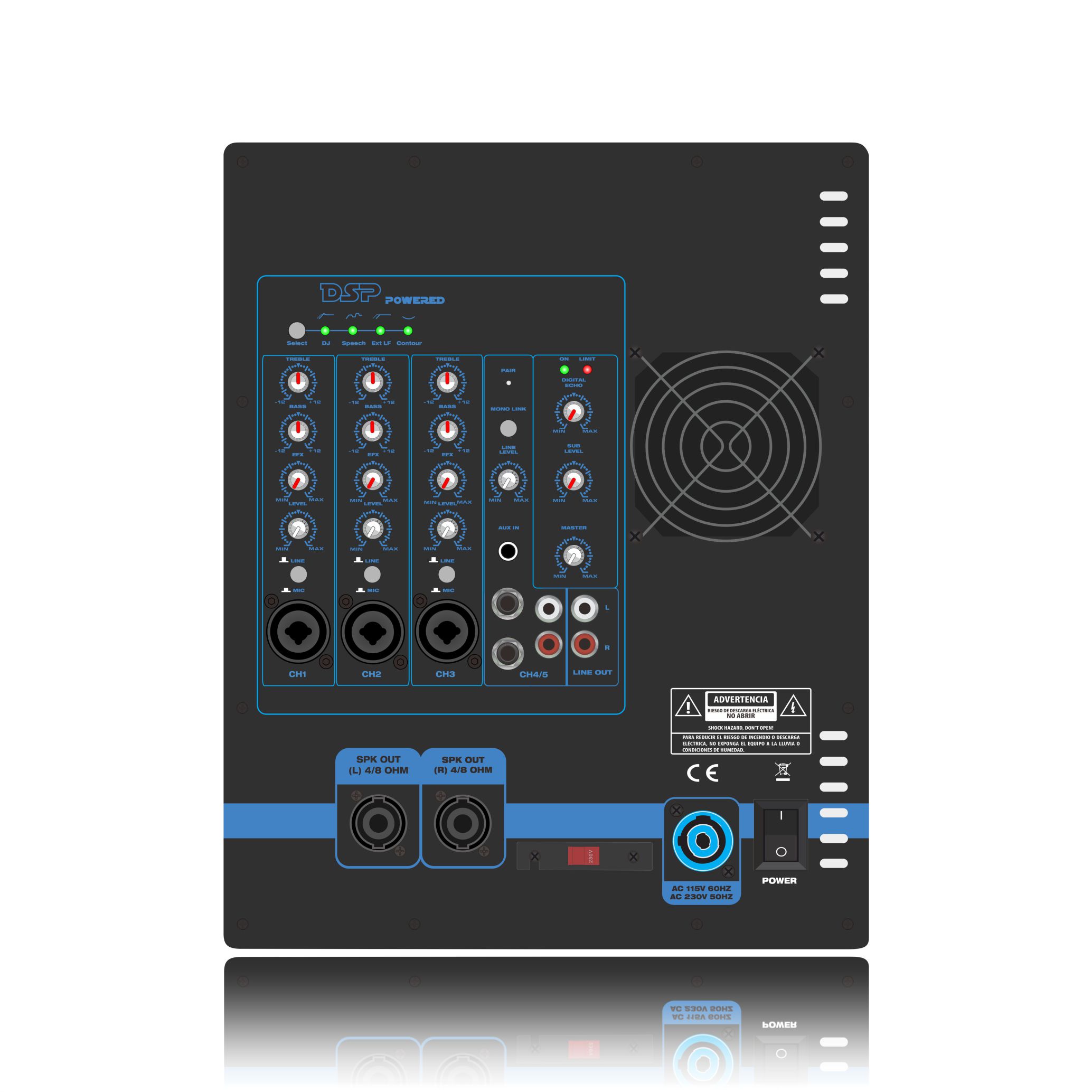 PL82DSP เครื่องขยายสัญญาณเสียงระบบลำโพง Line Array 2.1-2.2