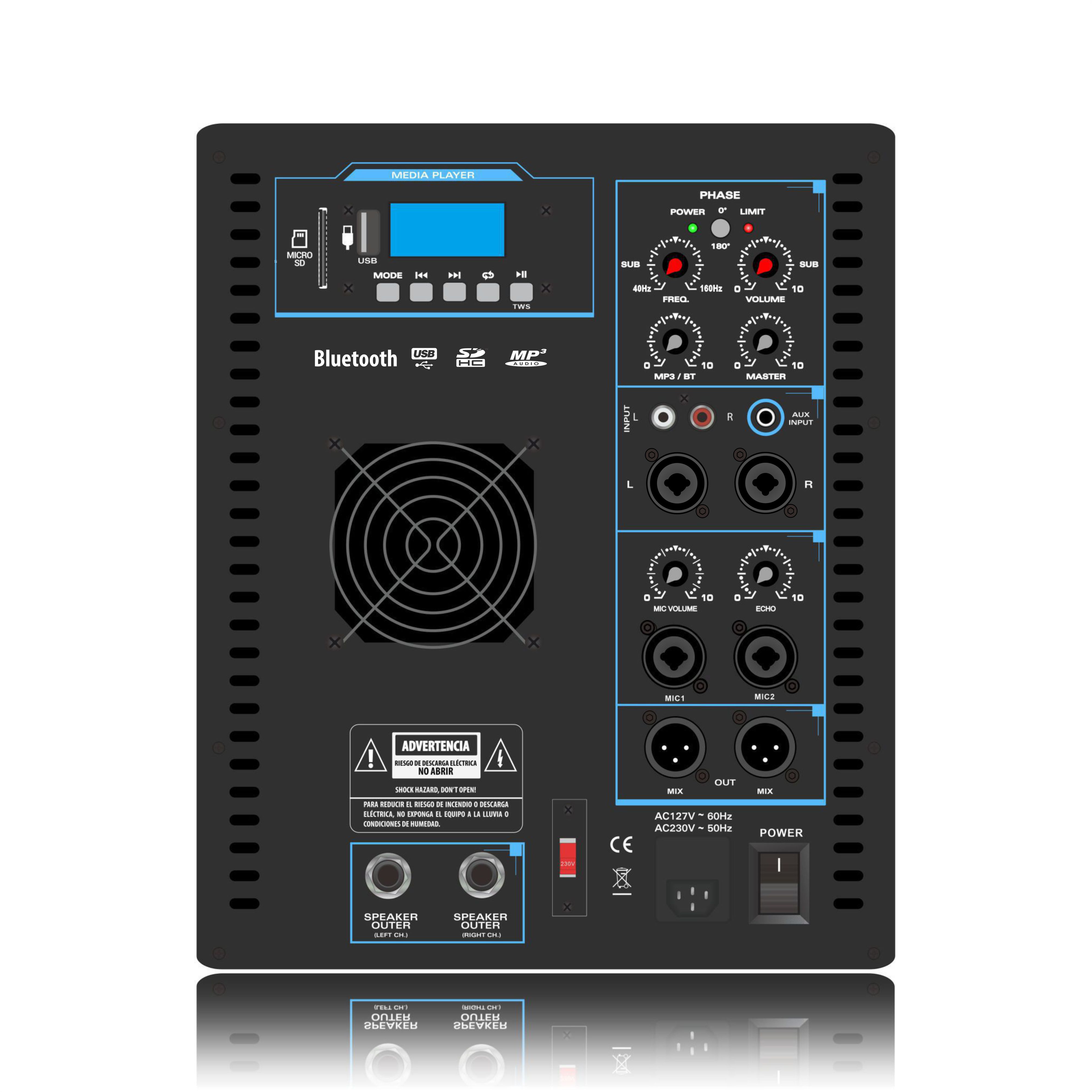 SUB12 เครื่องขยายเสียงระบบลำโพง Line Array 2.1