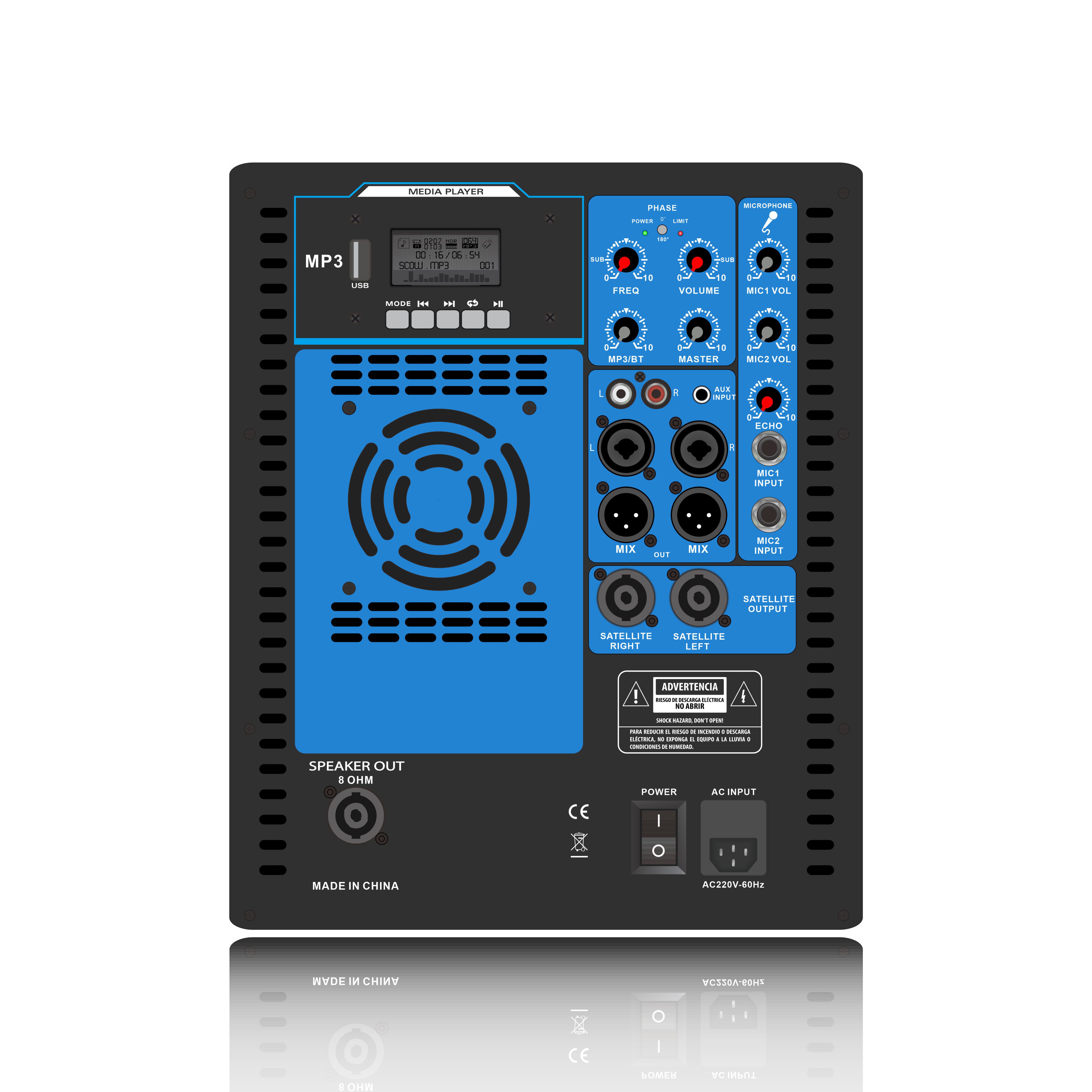 SUB15 เครื่องขยายเสียงระบบลำโพง Line Array 2.1-2.2