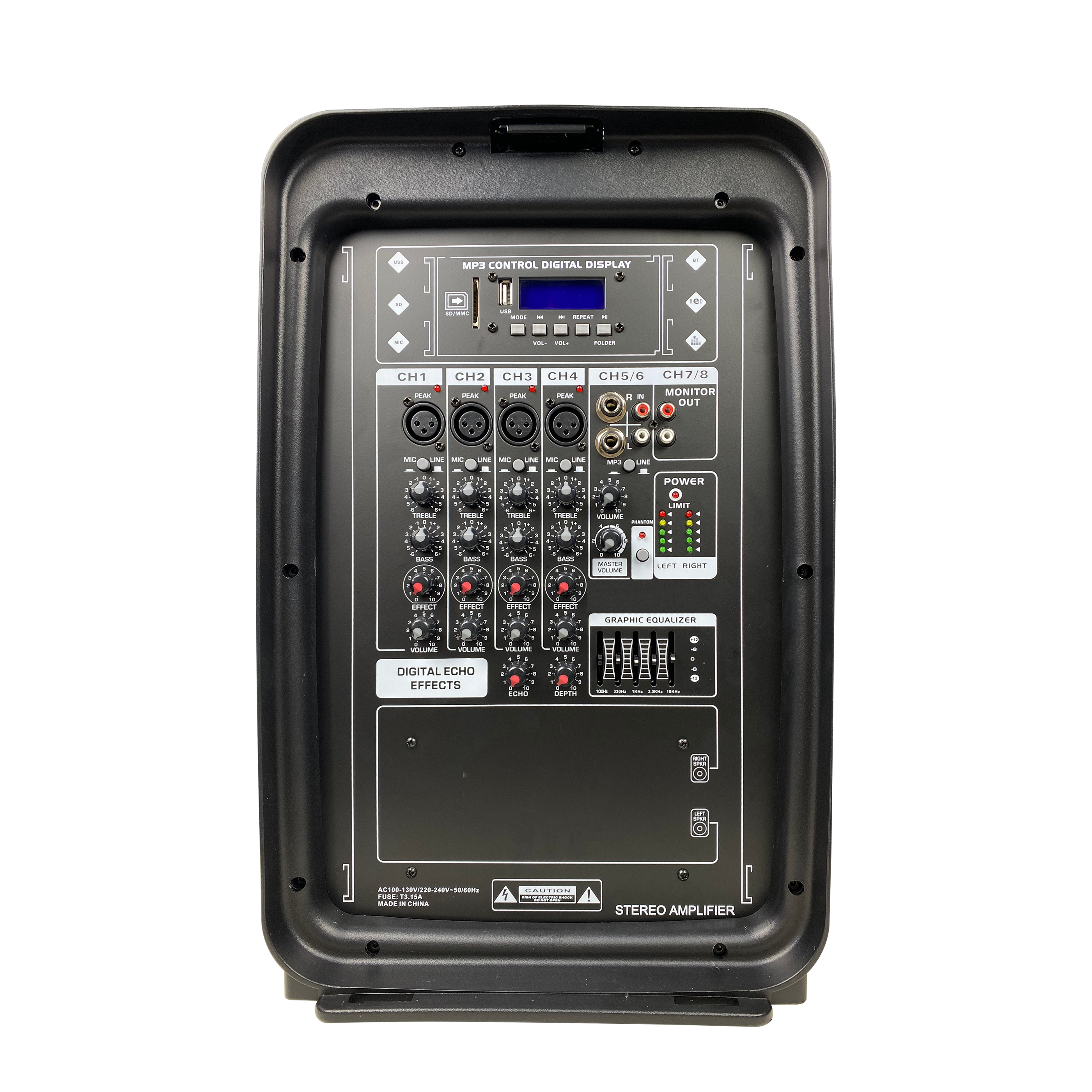 แอมพลิฟายเออร์มิกเซอร์เพาเวอร์ระบบ TWO-WAY ขนาด 10 นิ้วขนาดกะทัดรัด EON210A