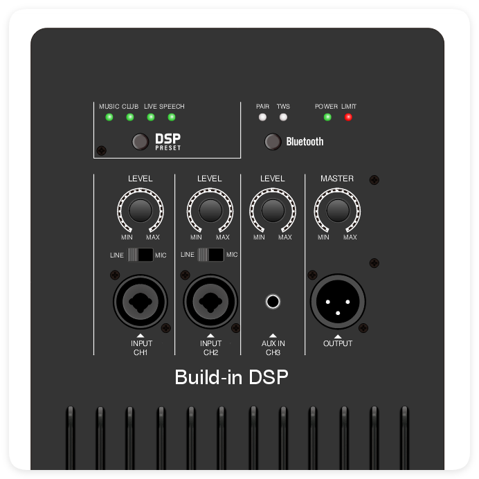 DSP2509 แอมพลิฟายเออร์คลาส AB มัลติฟังก์ชั่นประสิทธิภาพสูงพร้อม DSP
